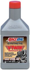 Õli Amsoil 20W-40 Synthetic V-Twin Motorcycle Oil 0.946ml (MVIQT) цена и информация | Моторные масла | kaup24.ee