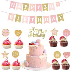 Набор для празднования дня рождения 30 лет цена и информация | Праздничные декорации | kaup24.ee