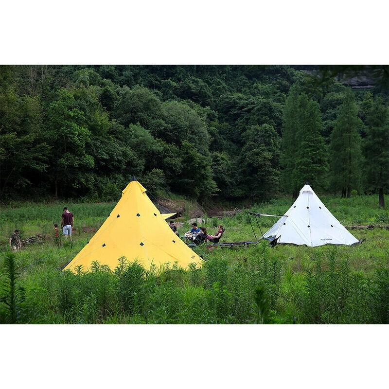 Loodusmatka telk 3,7m Pyramid 4pers, kollane hind ja info | Telgid | kaup24.ee