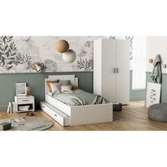 Шкаф Aatrium Izzy, 90x51x185 см, белый цена и информация | Шкафы | kaup24.ee