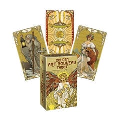 Золотые мини-карты Golden Art Nouveau Tarot цена и информация | Эзотерика | kaup24.ee