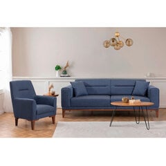 2-osaline elutoa mööblikomplekt Asir Liones-TKM1-1048, sinine hind ja info | Pehme mööbli komplektid | kaup24.ee