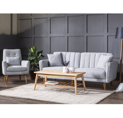 2-х частный гостиная мебельный комплект Asir Aqua-TKM03-1008, серый цена и информация | Комплекты мягкой мебели | kaup24.ee