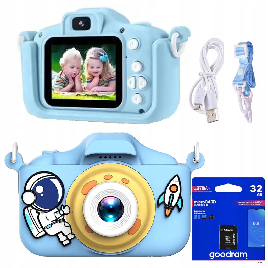 Lastekaamera 1080p +32GB цена и информация | Fotoaparaadid | kaup24.ee