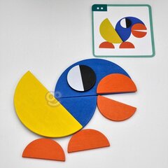 Puidust Montessori pusle Woopie, 55 tk цена и информация | Развивающие игрушки | kaup24.ee