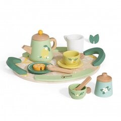 Деревянный чайный набор, зеленый, CLASSIC WORLD цена и информация | Игрушки для девочек | kaup24.ee