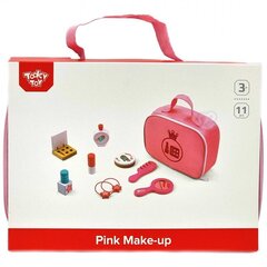 Puidust meigikomplekt Tooky Toy, roosa hind ja info | Tüdrukute mänguasjad | kaup24.ee