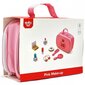 Puidust meigikomplekt Tooky Toy, roosa цена и информация | Tüdrukute mänguasjad | kaup24.ee