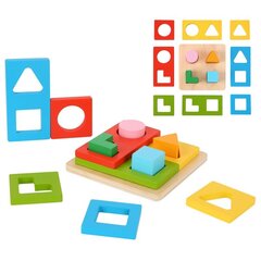 Сортер форм и цветов Монтессори, Tooky Toy цена и информация | Развивающие игрушки и игры | kaup24.ee