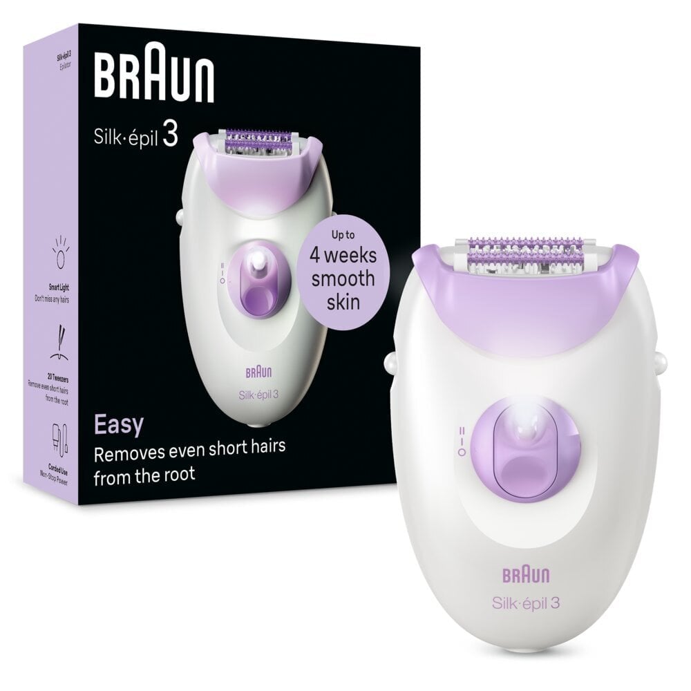 Braun Silk-Epil 3 3-000 цена и информация | Epilaatorid, raseerijad | kaup24.ee