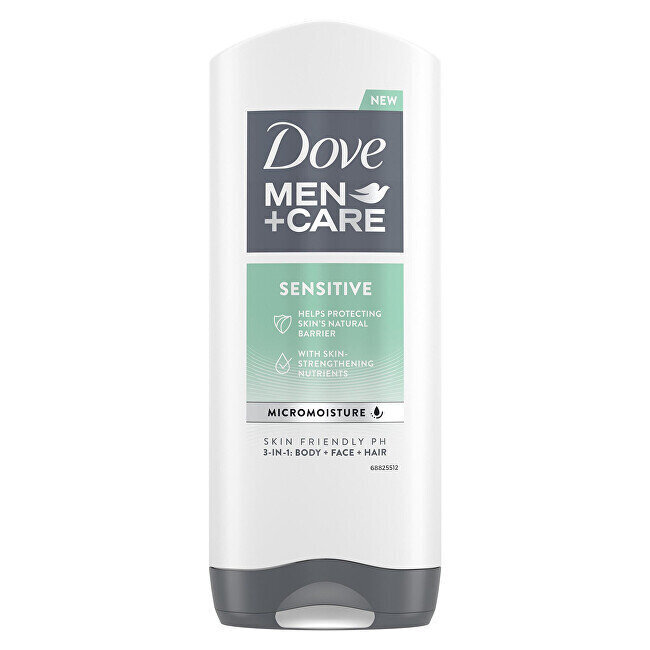 Dušigeel Dove Men+ Care Sensitive, 400 ml цена и информация | Dušigeelid, õlid | kaup24.ee