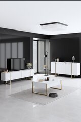 3-х частей гостиной мебельный комплект Luxe Asir, белый/золотой цена и информация | Столы-консоли | kaup24.ee