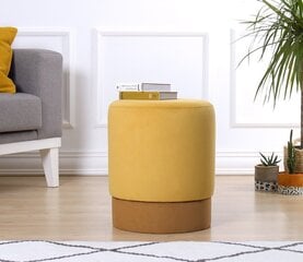 Pouffe Ropp - Yellow цена и информация | Кресла-мешки и пуфы | kaup24.ee
