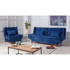2-х частей гостиной мебельный комплект Asir Kelebek-TKM06 0201, синий цена и информация | Комплекты мягкой мебели | kaup24.ee