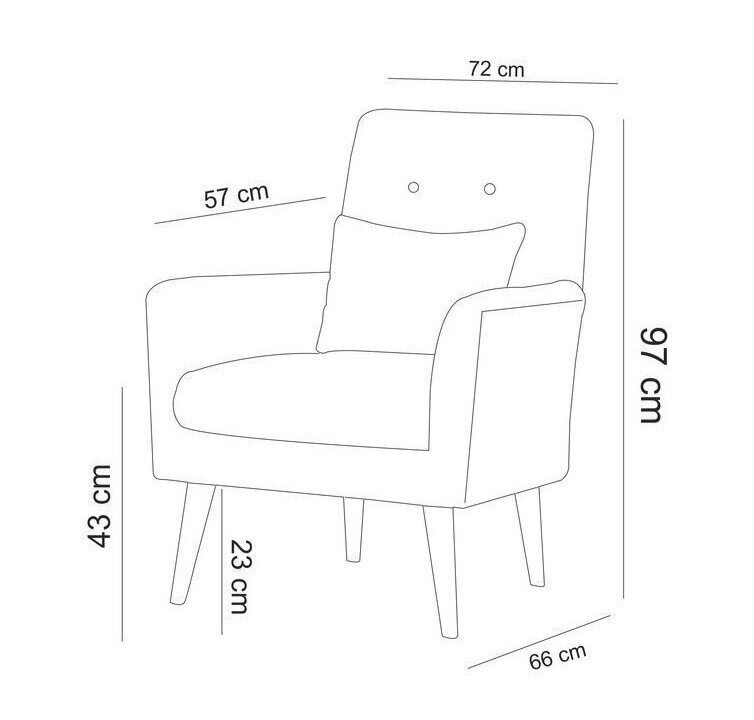 2-osaline elutoa mööblikomplekt Asir Terra-TKM02-94819, roosa цена и информация | Pehme mööbli komplektid  | kaup24.ee