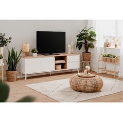 ТВ столик Aatrium Linz, коричневый/белый цена и информация | Тумбы под телевизор | kaup24.ee