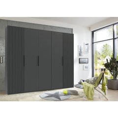 Шкаф 5-дверный Aatrium Andorra, черный цвет цена и информация | Шкафы | kaup24.ee