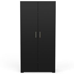 Шкаф Aatrium Izzy, 90.3x51x185 см, черный цена и информация | Шкафы | kaup24.ee