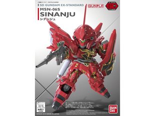 Сборная Gunpla модель. Bandai - SD Ex-Standard MSN-06S Sinanju, 65627 цена и информация | Конструкторы и кубики | kaup24.ee