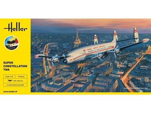 Подарочный набор Heller - Lockheed Super Constellation TWA, 1/72, 58391 цена и информация | Конструкторы и кубики | kaup24.ee