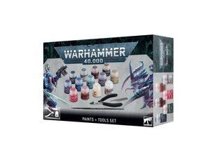Warhammer 40,000: Paints + Tools Set, 60-12 hind ja info | Klotsid ja konstruktorid | kaup24.ee