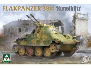 Сборная пластиковая модель. Takom - Flakpanzer 38(t) Kugelblitz, 1/35, 2179 цена и информация | Конструкторы и кубики | kaup24.ee