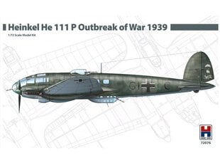 Сборная пластиковая модель. Hobby 2000 - Heinkel He 111 P Outbreak of War 1939, 1/72, 72076 цена и информация | Конструкторы и кубики | kaup24.ee