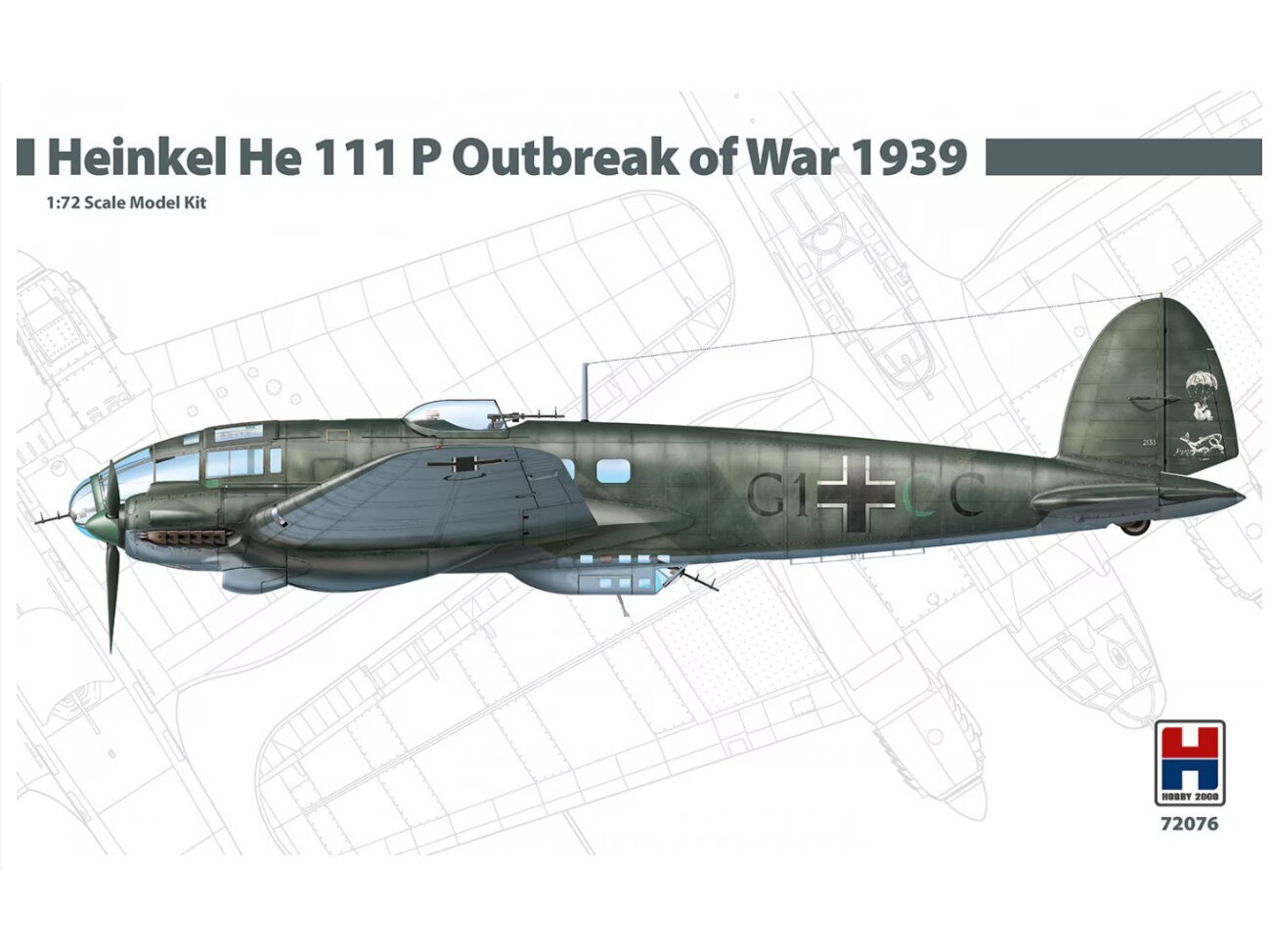 Hobby 2000 - Heinkel He 111 P Outbreak of War 1939, 1/72, 72076 цена и информация | Klotsid ja konstruktorid | kaup24.ee