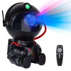 Kosmoseefekti projektor Astronaut Carbonpro LED 3D, must hind ja info | Arendavad mänguasjad | kaup24.ee