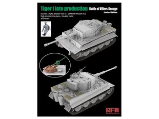 Сборная пластиковая модель. Rye Field Model - Tiger I Late Production Battle of Villers-Bocage Limited Edition, 1/35, 5101 цена и информация | Конструкторы и кубики | kaup24.ee