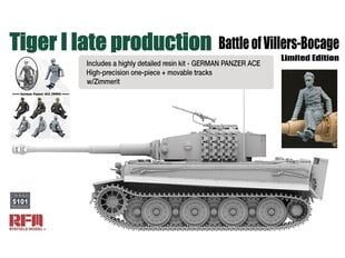 Сборная пластиковая модель. Rye Field Model - Tiger I Late Production Battle of Villers-Bocage Limited Edition, 1/35, 5101 цена и информация | Конструкторы и кубики | kaup24.ee