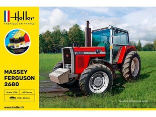 Heller -Massey Ferguson 2680 mudeli komplekt, 1/24, 57402 hind ja info | Klotsid ja konstruktorid | kaup24.ee