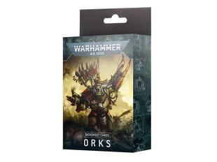 Дополнение к игре Warhammer 40K Datasheet Cards: Orks на английском языке Datasheet Cards: Orks, 50-02 цена и информация | Настольные игры | kaup24.ee