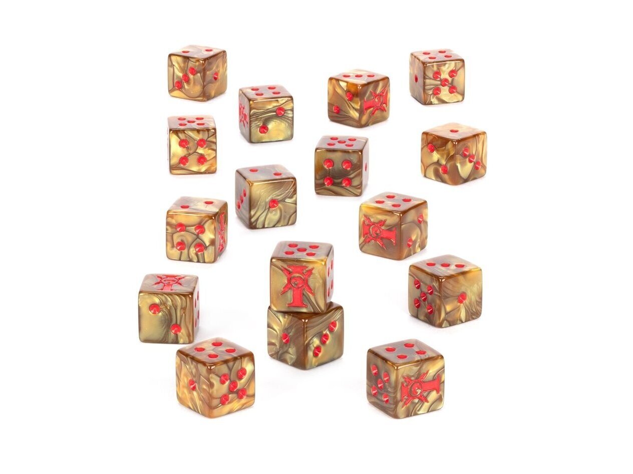 Adeptus Custodes dice set ( lauamängu täringud), 01-16 hind ja info | Lauamängud ja mõistatused | kaup24.ee