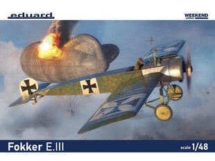 Сборная пластиковая модель. Eduard - Fokker E.III Weekend Edition, 1/48, 8419 цена и информация | Конструкторы и кубики | kaup24.ee