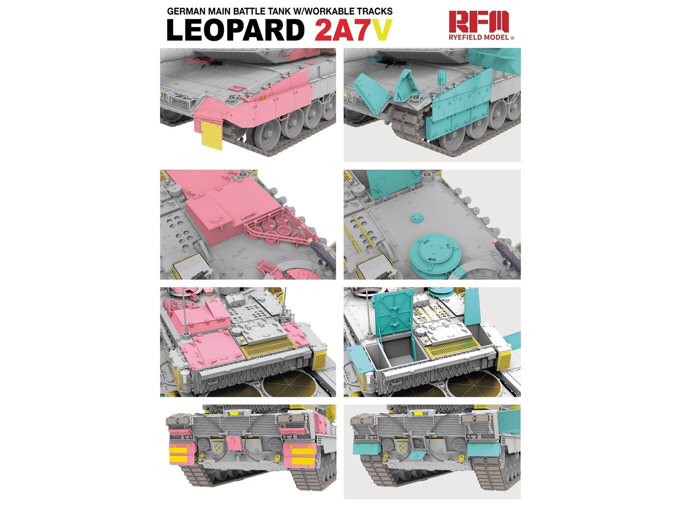 Rye Field Model - Leopard 2A7V, 1/35, 5109 hind ja info | Klotsid ja konstruktorid | kaup24.ee