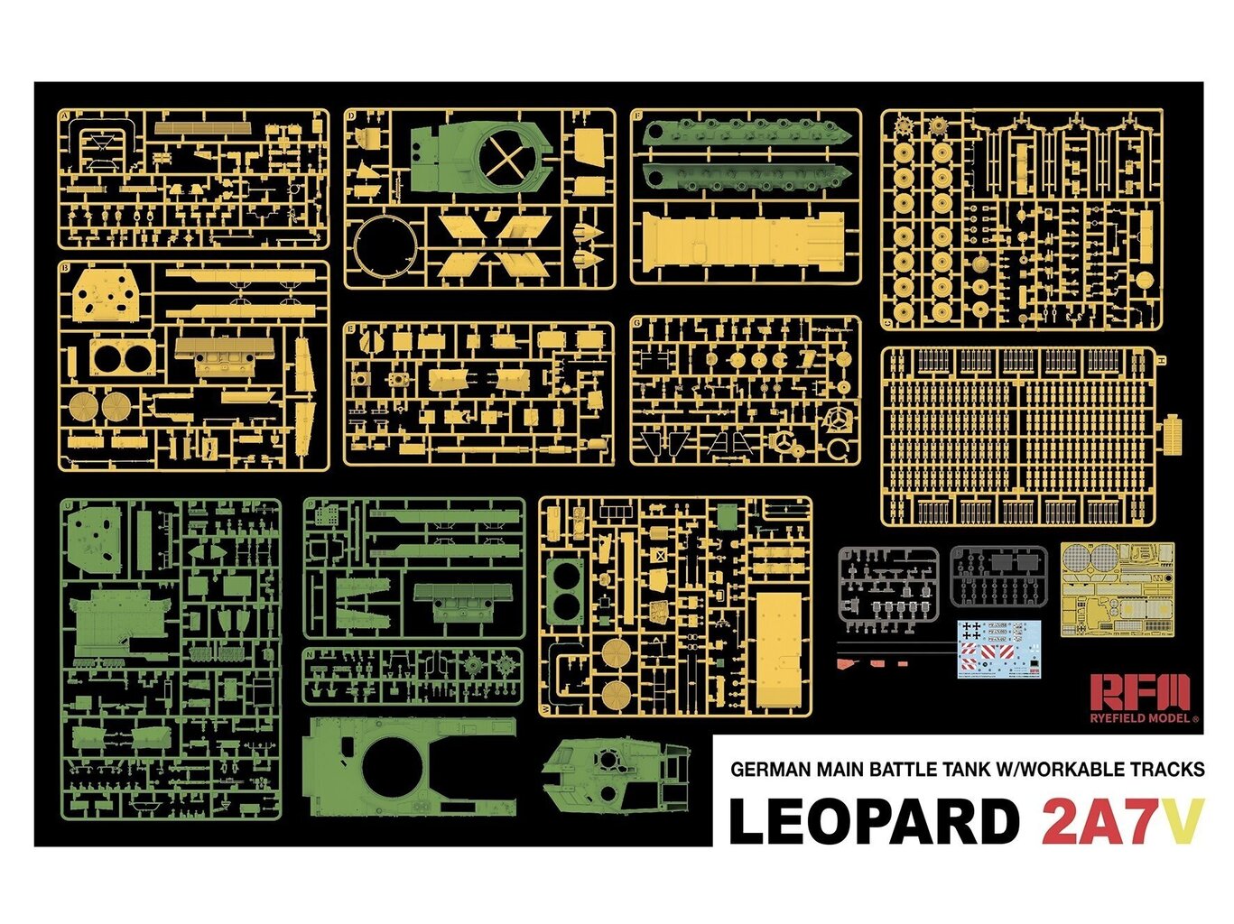 Rye Field Model - Leopard 2A7V, 1/35, 5109 hind ja info | Klotsid ja konstruktorid | kaup24.ee