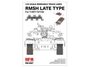 Rye Field Model - RMSH late type work. track links f. T55/T-72/T-62, 1/35, 5067 hind ja info | Klotsid ja konstruktorid | kaup24.ee