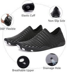 Обувь Sixspace для плавания, чёрная цена и информация | Обувь для плавания | kaup24.ee