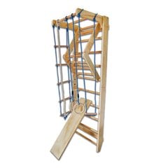деревянная игровая площадка с канатами, 220 см цена и информация | Детские игровые домики | kaup24.ee