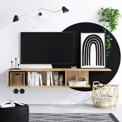 ТВ столик Asir Pan DEC0069, коричневый цена и информация | Тумбы под телевизор | kaup24.ee