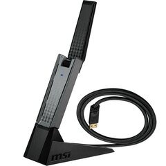 USB-адаптер MSI AX1800 Чёрный цена и информация | Кабели и провода | kaup24.ee