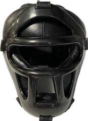 Кожаный боксерский шлем c пластиковой маской цена и информация | Боевые искусства | kaup24.ee