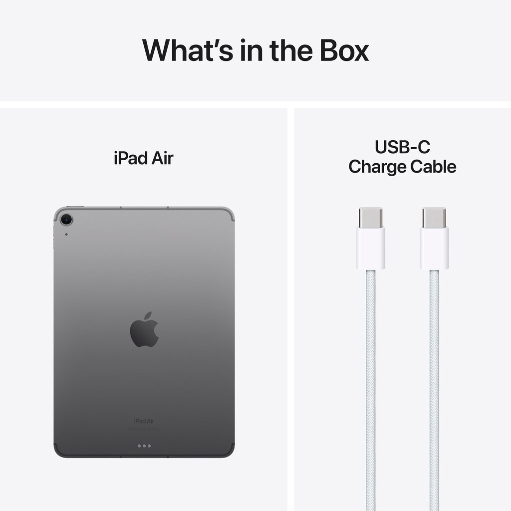 iPad Air 11" M2 Wi-Fi + Cellular 128GB - Space Grey - MUXD3HC/A цена и информация | Tahvelarvutid | kaup24.ee