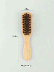 Naturaalne juuksehari Electronics LV-11, pruun, 1 tk hind ja info | Juukseharjad, kammid, juuksuri käärid | kaup24.ee