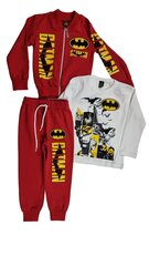 Костюм для мальчика LiberiTog Бэтмен, красный цена и информация | Комплекты для мальчиков | kaup24.ee