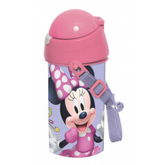 Joogipudel kõrrega Minnie Mouse, 500ml hind ja info | Joogipudelid | kaup24.ee