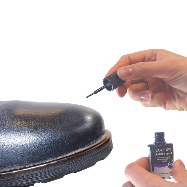 Renoveeriv nahavärv naturaalsele ja kunstnahale - Coccine Leather Repair (must, tumepruun), 10 ml hind ja info | Rõivaste ja jalatsite hooldus | kaup24.ee