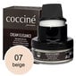 Kreem käsnaga siledale nahale Coccine Cream Elegance, beež, 50 ml + Poleerimishari naturaalsete hobusejõhvidega, 16 cm цена и информация | Rõivaste ja jalatsite hooldus | kaup24.ee