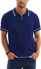 Мужская рубашка поло Remxi, синяя цена и информация | Мужские футболки | kaup24.ee